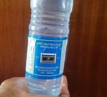 De l’acide sulfurique embouteillé comme de l’eau minérale: les consommateurs crient au scandale