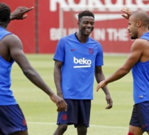 Moussa Wagué a déjà repris l’entrainement avec le Barça ! ‬