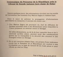 Guy Marius Sagna et Adama Gaye : le procureur explique pourquoi les activistes ont été arrêtés