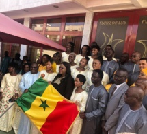CÉRÉMONIE OFFICIELLE DE REMISE DU DRAPEAU NATIONAL AUX LIONNES DU BASKET