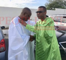 Prière Eid el Fitre Massalikoul Djinane, le ministre conseiller Youssou Ndour et le ministre du sport Matar Ba