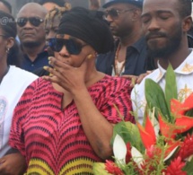 Les images de Tina Glamour inconsolable sur le lieu de l’accident de son fils Dj Arafat