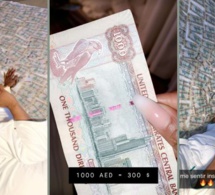 Depuis dubai, Diaba Sora montre sa puissance, elle dort sur des billets…