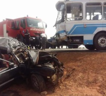 Fatick: 7 morts dans une collision entre un bus et un véhicule 4X4