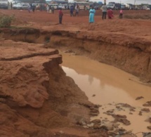 FORTES PLUIES : LE PONT DE SINTHIOU GARBA CÈDE