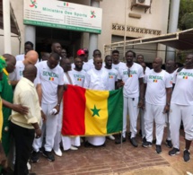Mondial basket 2019: le drapeau national remis aux "Lions"