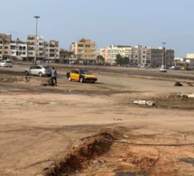 Le parking du stade Léopold Sédar Senghor méconnaissable.