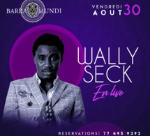 Retour de Waly Seck au Baramundi ce 30 Aout en spécial Live aprés le grand succès en Angleterre.