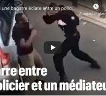 VIDEO- France: Bagarre en pleine rue entre un policier et Lamine Bâ, employer municipal
