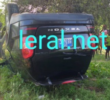 URGENT - Kaolack: Un véhicule transportant des journalistes se renverse à Mbadakhoune