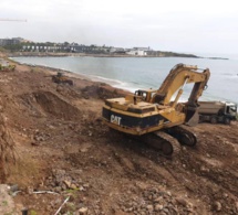 Construction illégale sur le littoral de Dakar: Des bulldozers en activité derrière le Club olympique à Fann/Mermoz