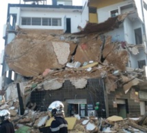 TOUBA: La façade d’un immeuble s’écroule à 28 , . Le propriétaire gravement blessé. Une femme et un enfant ont aussi été retrouvés.