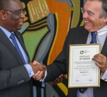 Allemagne: Macky Sall fait Sénateur Honoris Causa