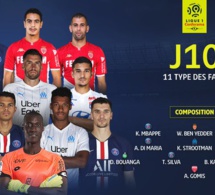 L1 – Equipe type 10e j: Alfred Gomis dans les buts, Habib Diallo absent