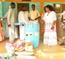 Remise de don aux enfants de la poupeniére de Mbour par l'Association feu Mamadou Diop Miroir Citoyenneté.