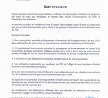 Wade exclut Oumar Sarr du Pds (Document)