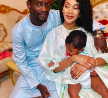 Adja Diallo et Ibou Touré, toute mignonne en “mode relax” le couple s’affiche toute heureuse avec leur fille