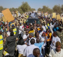 Accueil populaire du Président Macky Sall à Mbacké