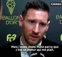 Vidéo – Messi : “J’avais choisi Sadio Mané car c’est un joueur qui me plaît.”