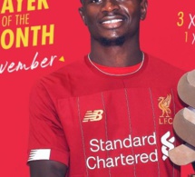 Après l’échec au Ballon d’Or 2019, Sadio Mané reçoit une prestigieuse récompense en Angleterre