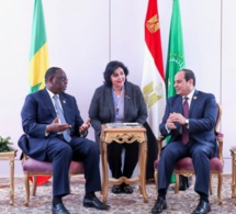 Quelques images du Président Macky Sall au forum pour la paix et le développement durable à Assouan en Egypte