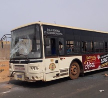 Tivaouane Peul: Un bus Dakar Dem Diik caillassé