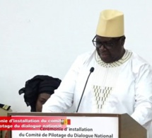 Cérémonie d’installation du comité de pilotage du dialogue national
