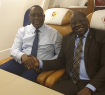 Le Président Mbagnick Diop du MEDS au forum économique mondial en Allemagne avec Macky Sall