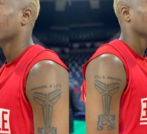 Yacine Diop se tatoue le chiffre 24 en hommage à Kobe Bryant