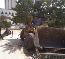 Mosquée de la divinité : un autre camion brise les escaliers… (Photos)