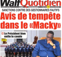REVUE DE PRESSE LA UNE DES QUOTIDIENS DU VENDREDI 06 MARS 2020