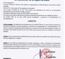 Le courageux Gouverneur Al Hassan Sall ferme tous les mosquées de Dakar, pour le bien de la communauté