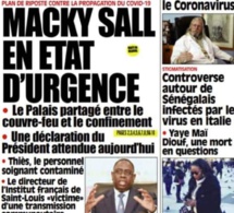 REVUE DE PRESSE: LA UNE DES QUOTIDIENS DU LUNDI 23 MARS