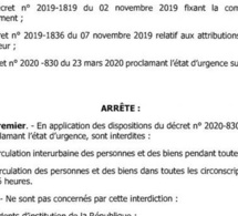 Personnes non-concernées par le couvre-feu : Aly Ngouille Ndiaye élargit la liste (document officiel)