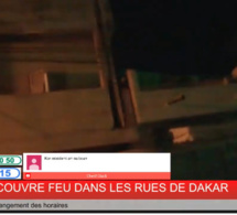 COUVRE FEU DANS LES RUES DE DAKAR