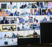 Visioconférence: Les images du Conseil des ministres