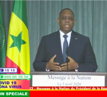 Video - Macky Sall: “La croissance économique passera de 6,8 à moins de 3%”