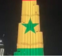 4 AVRIL : Le Burj Khalifa de Dubaï aux couleurs du Sénégal.