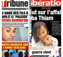 REVUE DES TITRES: Mort de Hiba Thiam, Dame Amar et cie devant le procureur ce mercredi, la drogue trouvée sur les lieux, le policier qui les avait escorté à la une des quotidiens