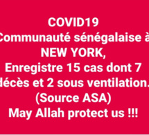 COVID-19: Sadio Yaya Barry président de l'association des Sénégalais aux USA fait la situation des sénégalais sur le coronavirus