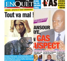 REVUE DES TITRES: Dossier c0vid- 19 tout va mal chez les artistes, Mansour Faye suspect... à la une des titres du jour