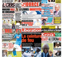 REVUE DE PRESSE: À LA UNE DES QUOTIDIENS DU SAMEDI 18 AVRIL