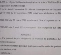 Urgent- COVID-19/ Le port du masque obligatoire : Voici le document à absolument lire!