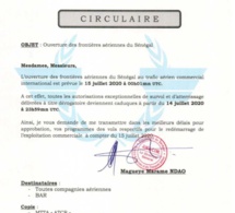 Le Sénégal officialise l’ouverture de son espace aérien (document)