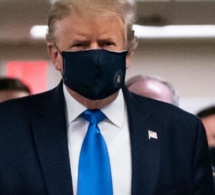 Covid-19 - Donald Trump se "masque" pour la première fois en public