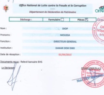 Déclaration de patrimoine - Moussa Diop: "Bokkuma ci moo gën du man rek”*