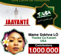 Mame Sokhna lo la senegalaise d Atlanta contribue 1million pour l opération defar yon yi de Touba ça kanam