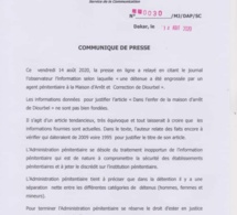 Détenue engrossée à la prison de Diourbel : les précisions de l’Administration pénitentiaire