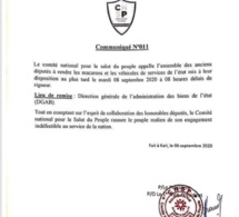 Mali : Le CNSP appelle les désormais ex-ministres et députés à rendre les voitures de fonction.