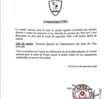 Mali : Le CNSP appelle les désormais ex-ministres et députés à rendre les voitures de fonction.